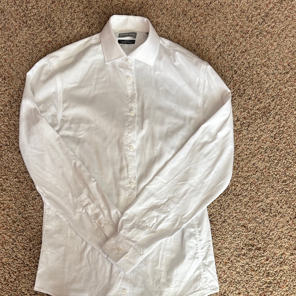 Michael Kors Crisp White Dress Shirt